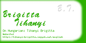 brigitta tihanyi business card